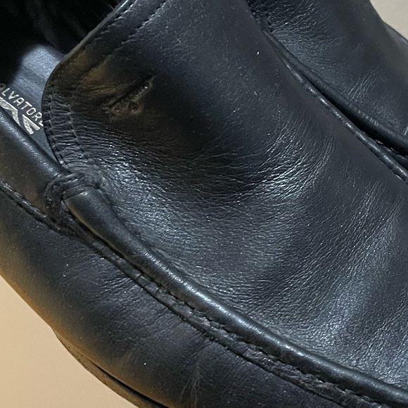 Salvatore Ferragamo Black Loafers Sz 9 EE - Picture 5 of 13